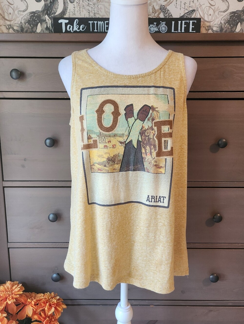Ariat western love tank